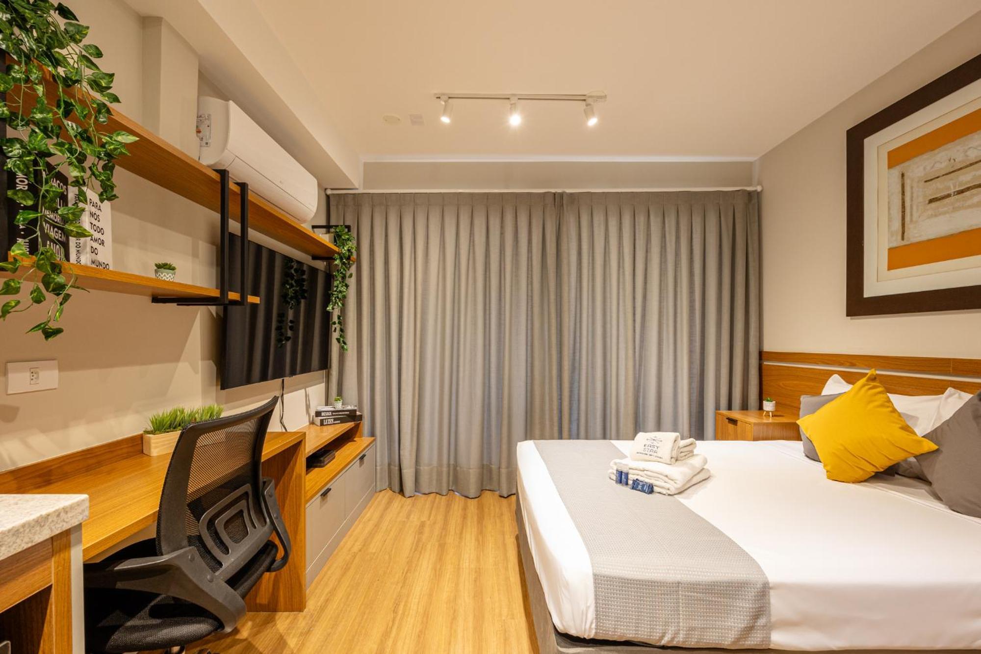 Apartamento Easy Star - Charmoso Em Moema Prox. Do Shop Ibirapuera - Hw01i *
